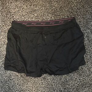 PINK Victoria's Secret Black Sleep Shorts